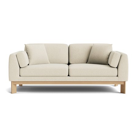 Nordica 2 personers sofa - Nordic Beige - Komfortabel 2-personers sofa i elegant design - 197x93x81cm - Perfekt til hygge og afslapning