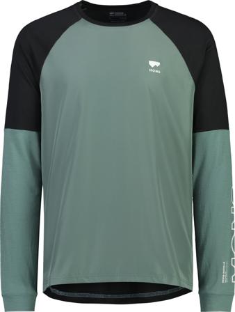 Mons Royale Men's Tarn Merino Shift Wind Jersey Men long-sleeved training tops Green XL