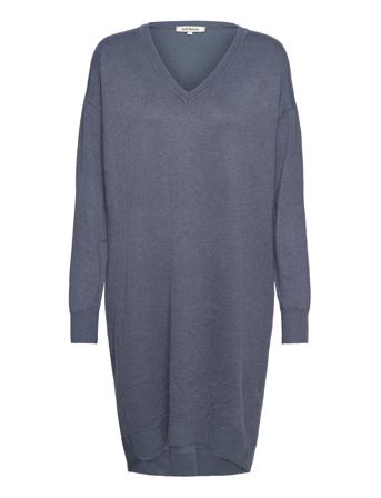 Srlea V-Neck Dress Kort Kjole Blå Soft Rebels