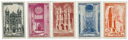 Frankrig 1944 - YT 663-667 - Postfrisk