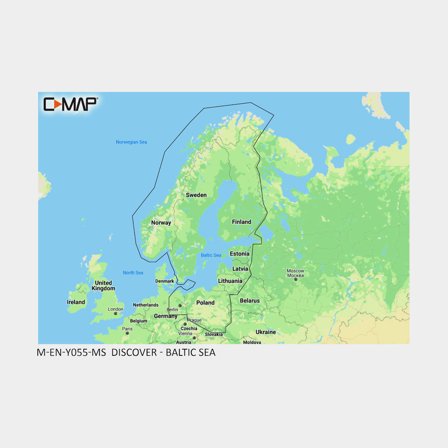 Elektronische Seekarte C-MAP Discover - Schweden, Finnland, Norwegen & Ostsee - Boot