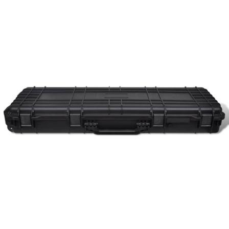 Vidaxl Vapenväska Vattentät 114x42x15cm Svart Plast Svart