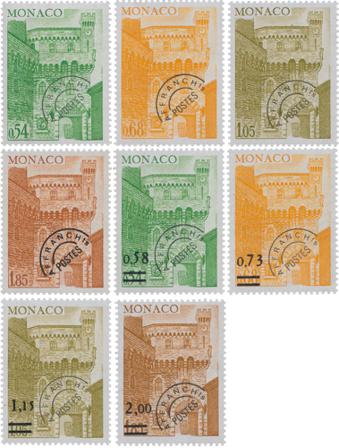 Monaco 1977-1978 - YT PO 46-53 - Postfrisk