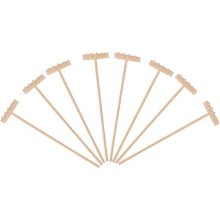 8 Stykker Mini Bambus Rive Miniature Træ Zen Have Rive Fen, ZQKLA