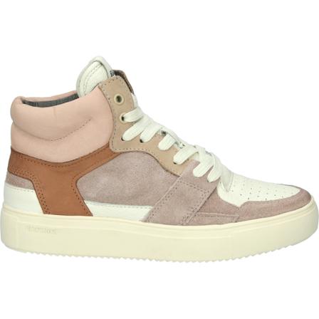 Blackstone Keyla - Yl52 Bone Brown - High Sneakers , Beige , Dames , Maat: 37 EU