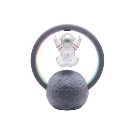 Astronautti Bluetooth-kaiutin RGB-valolla - Magneettinen leijunta, Kulta