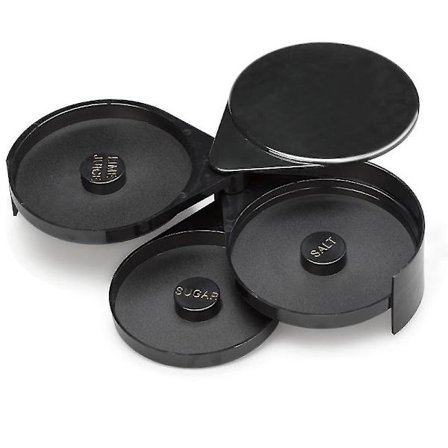 Bar Glass Rimmer Saltkar for Margarita og Cocktail, Bartenderverktøy, Saltboksbeholder