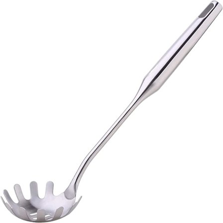 1 stk. 34 cm spaghetti suppe ske, spaghetti ske service
