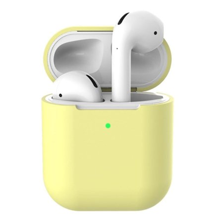 Apple Airpods silikone cover til opladningsetui - Gul