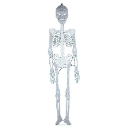 Halloween Skelet Lysende Selvlysende Skelet Til Halloween Fest Dekorationer Rekvisitter (90 cm)