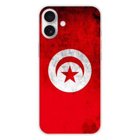 Silikonskal - Kompatibel med Apple iPhone 16 Plus - design med Tunisiens flagga
