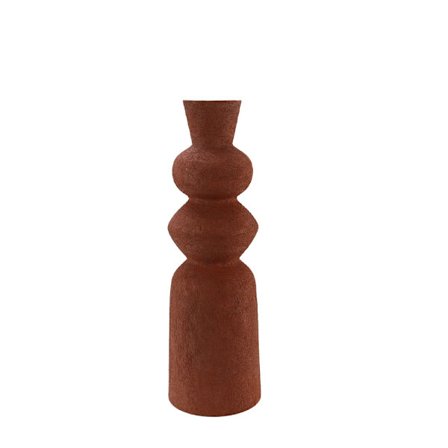 Keramik Omani Vase, 15x15x48 cm, Ecru