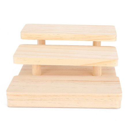 Solbrillestel i træ med 3 lag - Displayholder til hjemmet eller brillebutik