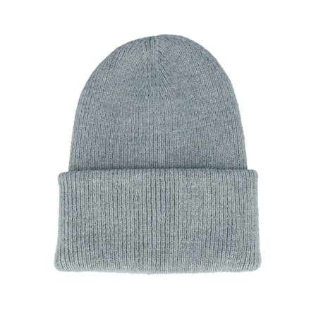 Beechfield - Grijs cuff Beanie - Ash Engineered Deep Cuffed @ Hatstore