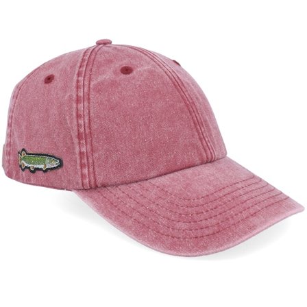 Skillfish - Rouge unconstructed Casquette - Tiny Pike Vintage Washed Red Dad Cap @ Hatstore