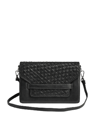 Markberg Arabella Crossbody Bag Weave Väskor & plånböcker Dam Svart ONESIZE