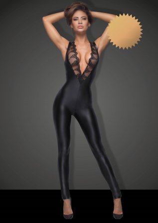 Noir Handmade: Wetlook Catsuit med Sexy Blonder - Vuxen: Sexy klær