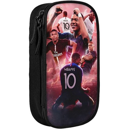 #7 Mbappe #10 Penalhus med stor kapacitet til kontor og skole, stor opbevaring, taske, pose, holder, æske, makeup-taske BD-0033-WELLNGS