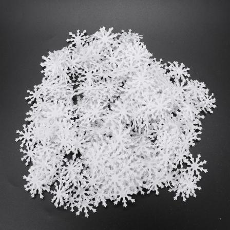 500kpl/ set Joulun Lumihiutaleet Ornamentti Halloween Koriste Syntymäpäiväjuhlapöytä ConfettiWhite 500kpl/ set