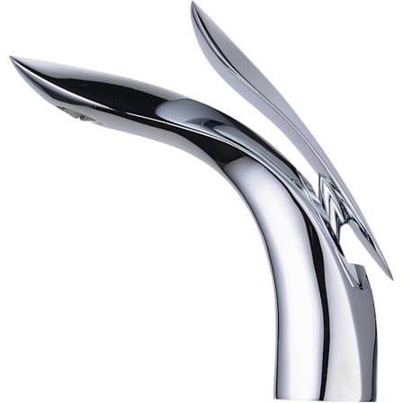 Badrumsblandare Kromfåfänga Kran Enkelhandtags Badrumsblandare för Handfat