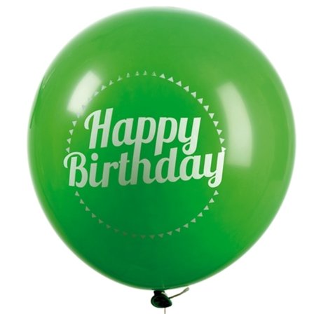 Ballong Happy Birthday 8-pack Latex Mixade