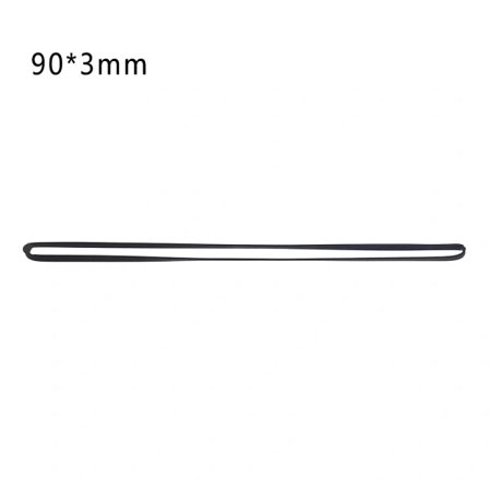 3 mm bred flad drivrem til pladespiller gummirem til LP vinyl pladespiller Phono 90 mm