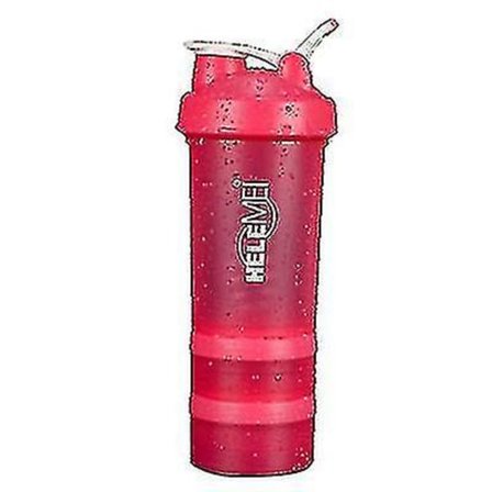 Hmwy-scrub Shaking Cup Proteinpulver Milkshake Cup Sport Fitness Vattenkopp Med Våg Med Pill Box