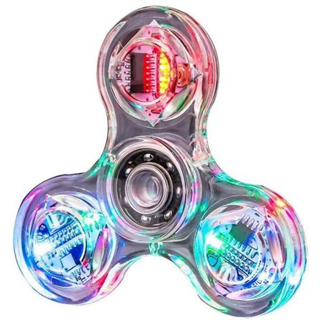 Lysende LED-lys Spinner Hand Top Spinners Glow in Dark Light