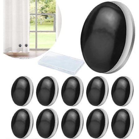 10 kpl Magneettisia Verhopainoja, Vahvat Magneettiset Suihkuverhopainot, Raskaat Verhopainot Pohjaan, Ei Tarvitse Ommella