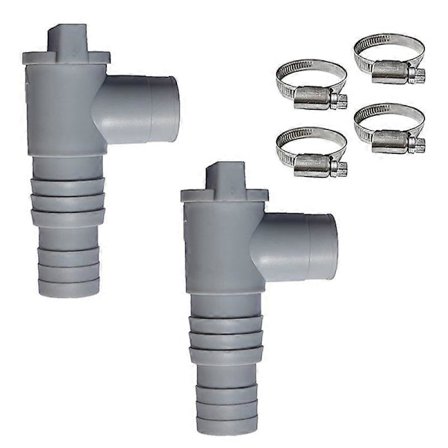 2-pack PVC Pool Filter Pump Adapter Kit