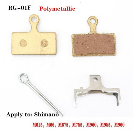 RGO Cykel Bromsbelägg Mtb Hydraulisk skivbromsbelägg Mountainbike Metall Bromsok Cykeltillbehör för BB5 BB7 M355