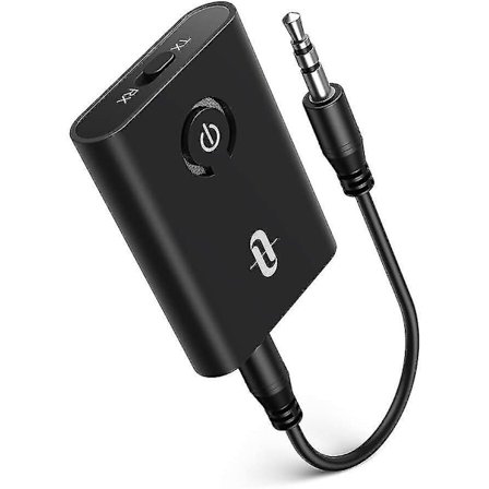 Bluetooth 5.0 Transmitter/receiver, Taotronics 2-in-1 Wireless 3.5mm Audio Adapter (aptx Low Latency