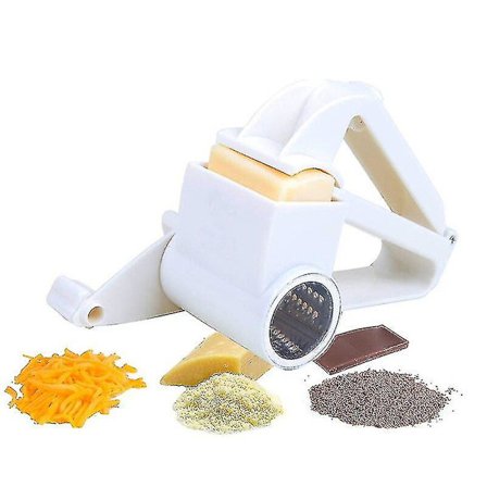 Multifunksjons roterende ostestrimler i rustfritt stål - Ostestrimler, skjærer, skiver, smør, sjokolade, kvern