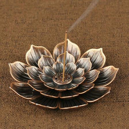 Rökelse Stick Holder Round Plate Buddhism Insense Ash Catcher J