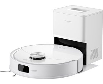 Roborock Q10V+ White - Robotstøvsuger med mopp og automatisk tømmestasjon