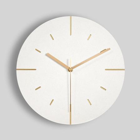 Väggklocka tyst utan tickande ljud 30 cm analog kök vardagsrum modern vintage vit