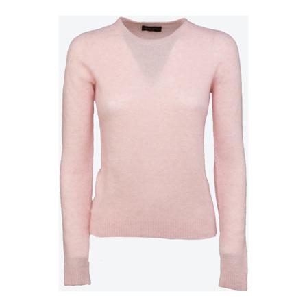 Roberto Collina, Round-neck Knitwear Roze, Dames, Maat:XS