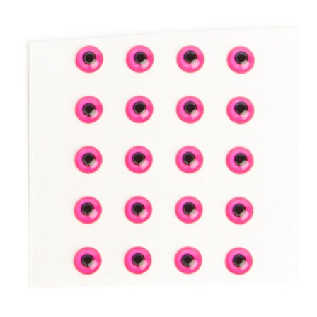 Epoxy Eyes 4,8mm - Black/Fluo Pink