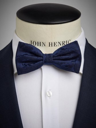 John Henric Men's Blaue Formelle Fliege Size Pre-tied