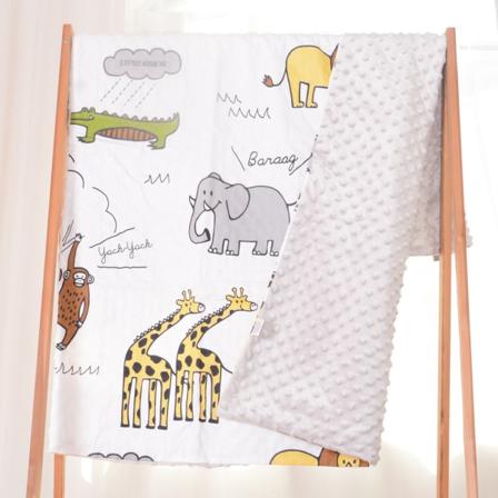 born Beanie Blanket Baby's Blanket Airable Cover Cover Tæppe Dobbeltlags beroligende Tæppe Sommer Ren Bomuld Small animal 80*110cm