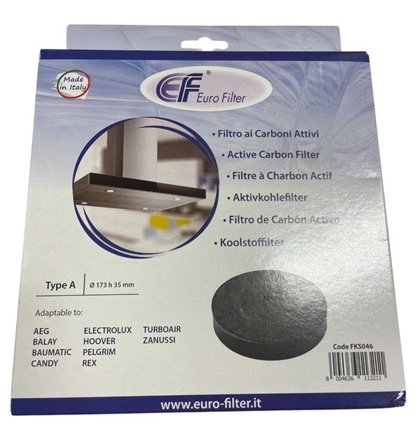 Eurofilter Aktivt kolfilter 174mmm