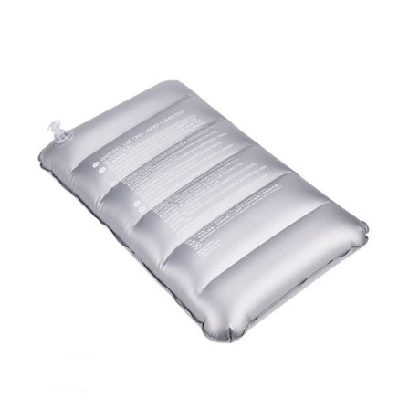 1/2-pakning Oppblåsbar pute / Reisepute i fløyel/PVC – oppblåsbar nakke- og ryggpute for reise, camping og strand