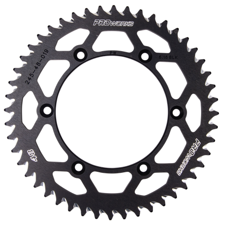 Zadní Rozeta Proworks Aluminium Černá - Fantic 250 XXF 2021-2024