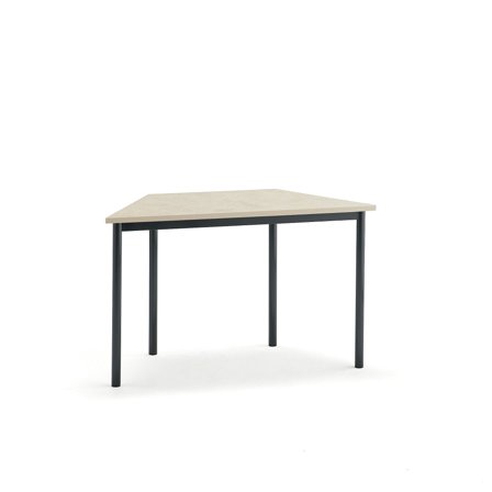 Tisch SONITUS TRAPETS, 1200x600x720 mm, Linoleum beige, anthrazit