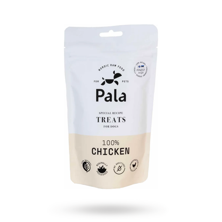 Pala Treats 100% Chicken 100g - Matskål, hundgodis & tuggisar