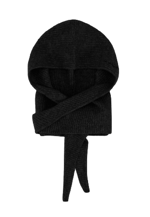 GANNI Soft Wool Balaclava Halsdukar & scarves Dam Svart ONESIZE