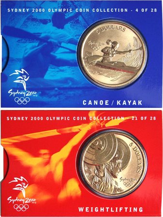 OL 2000 Bronzemønt-kollektion Vægtløftning/kano