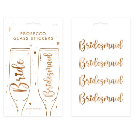 Lasimerkit Bride ja Bridesmaid
