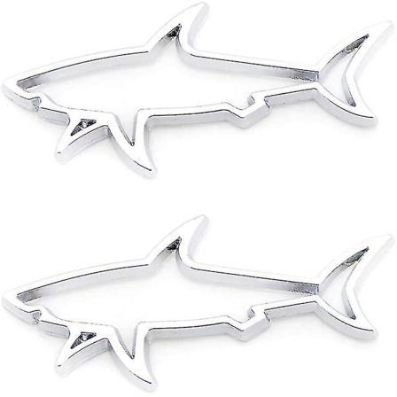 2 stk. Hul Fiskehæft Emblem Premium Bil Badge Sticker Fender Boot Fender Boot Bagagerum