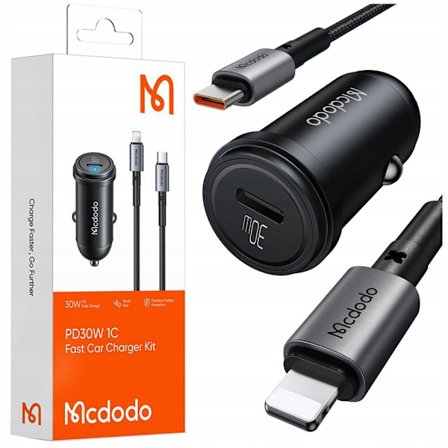 MCDODO SNABB BILLADDARE FOR PHONE USB-C LED + LYNKABEL